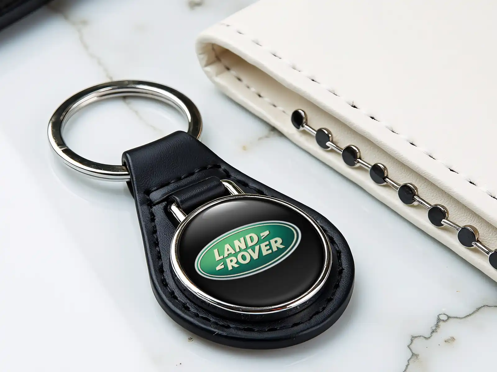 Land Rover Portachiavi Designer In Pelle Chic Elite